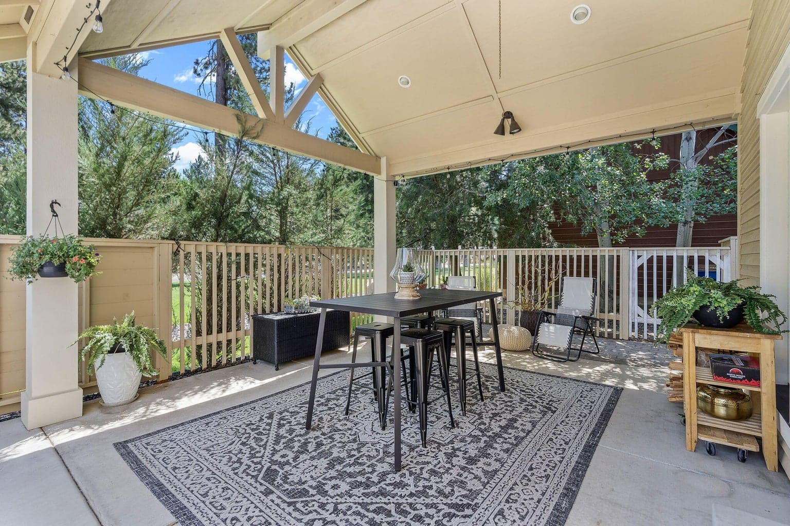 Covered patio off the dining room.