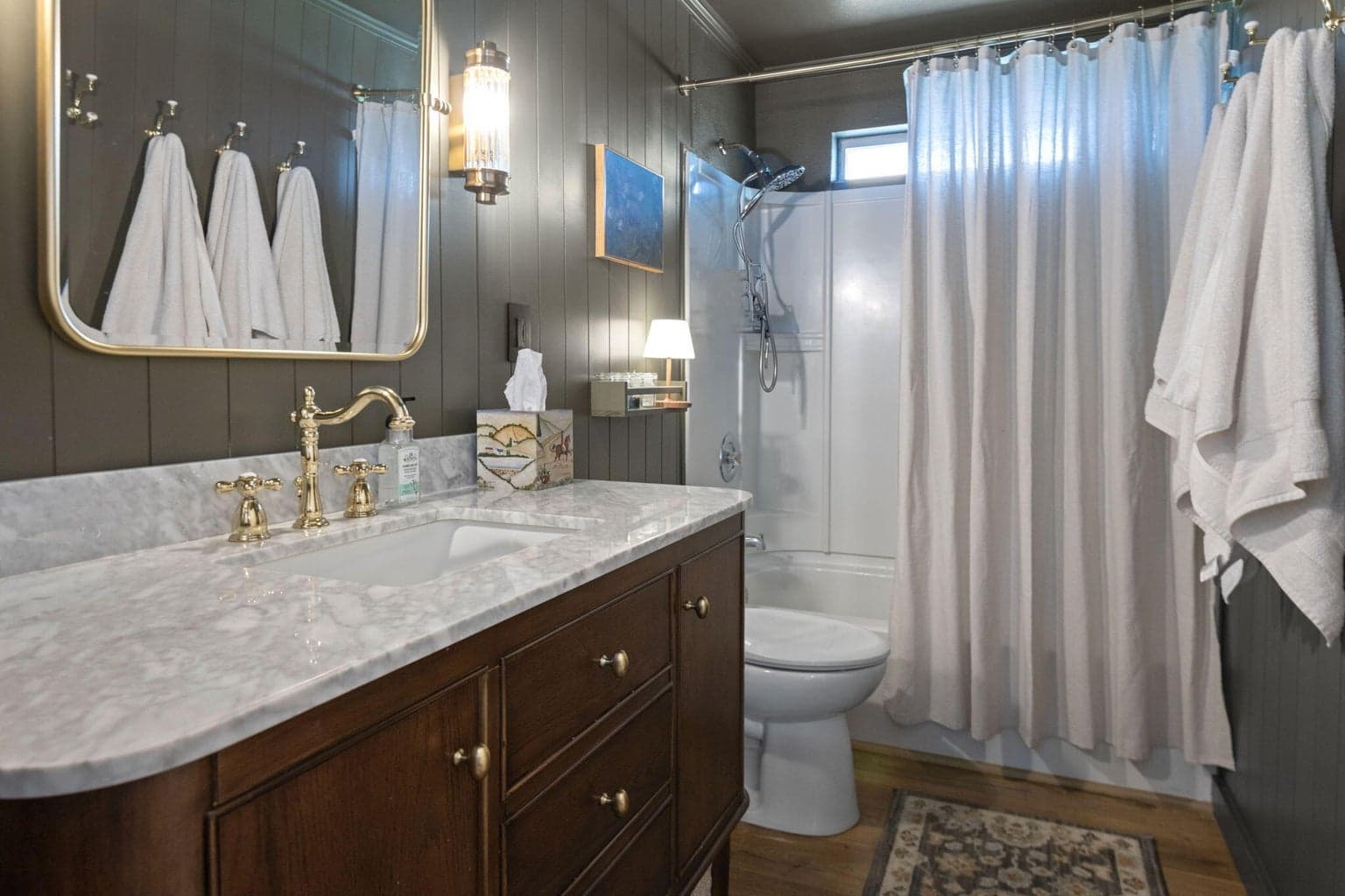 Gorgeously updated bathroom