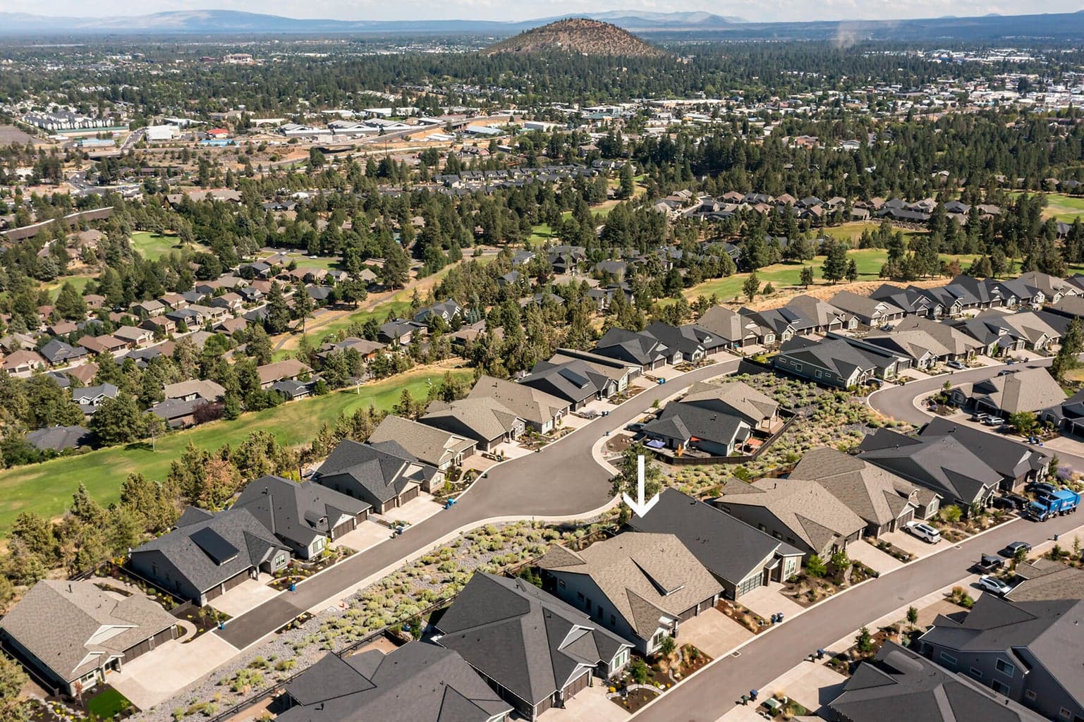 Ariel view of 3048 NW Hidden Ridge Drive Bend, OR 97703