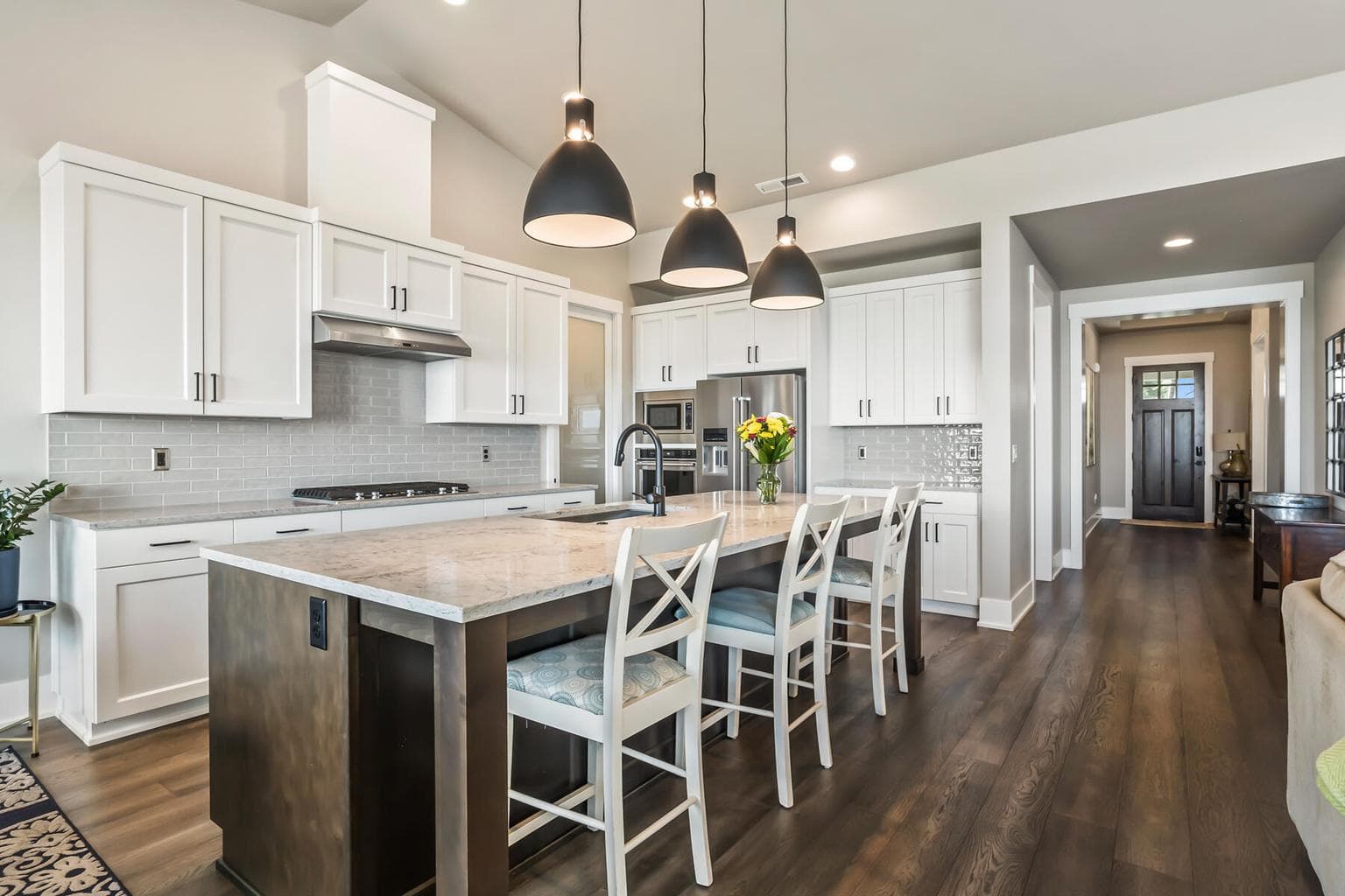 Large kitchen island