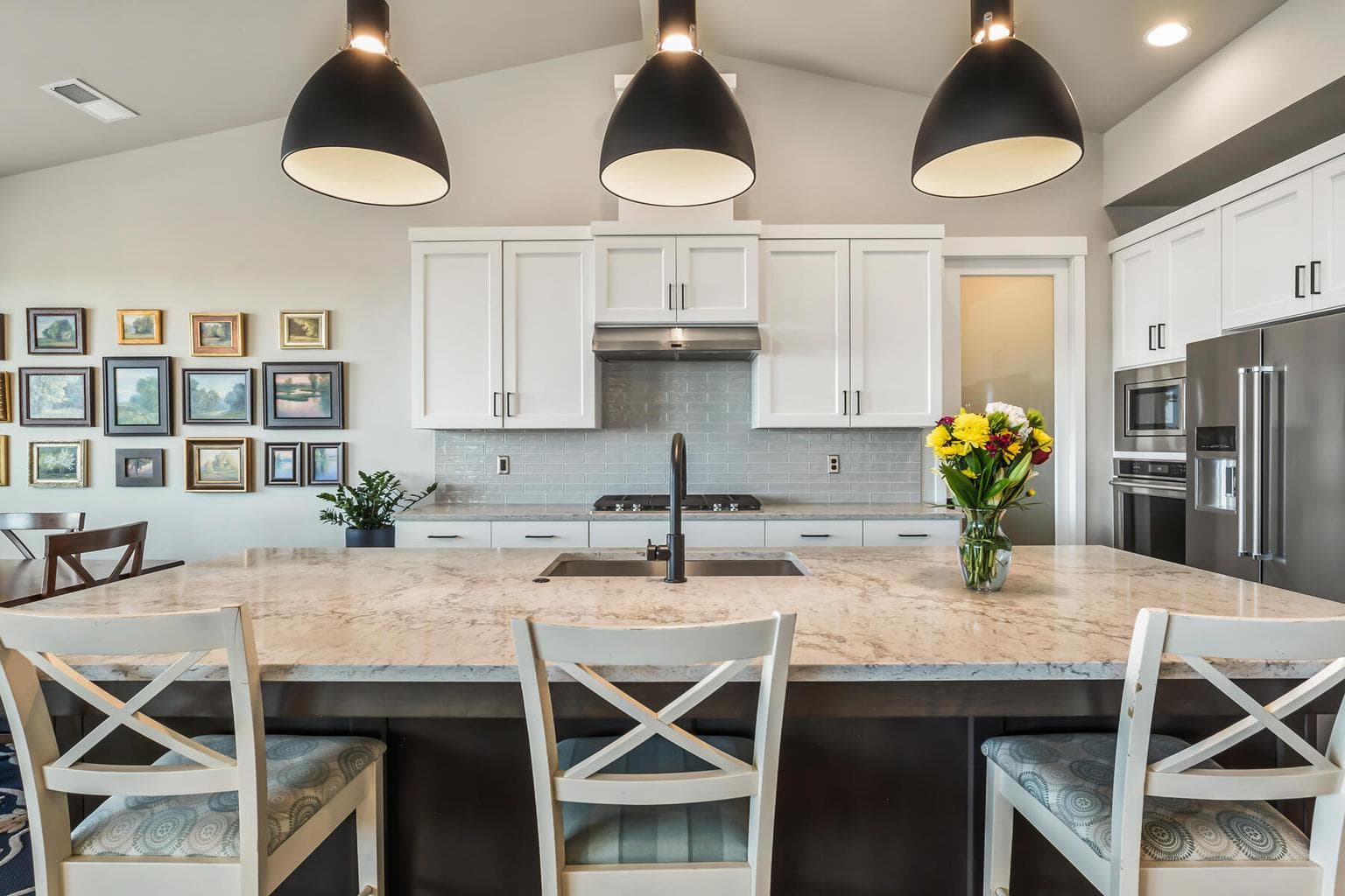 Large kitchen island