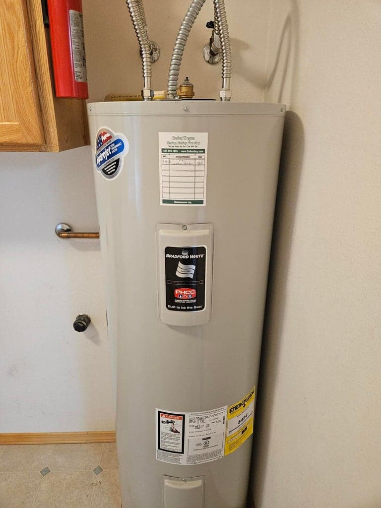 Hot water tank replaced