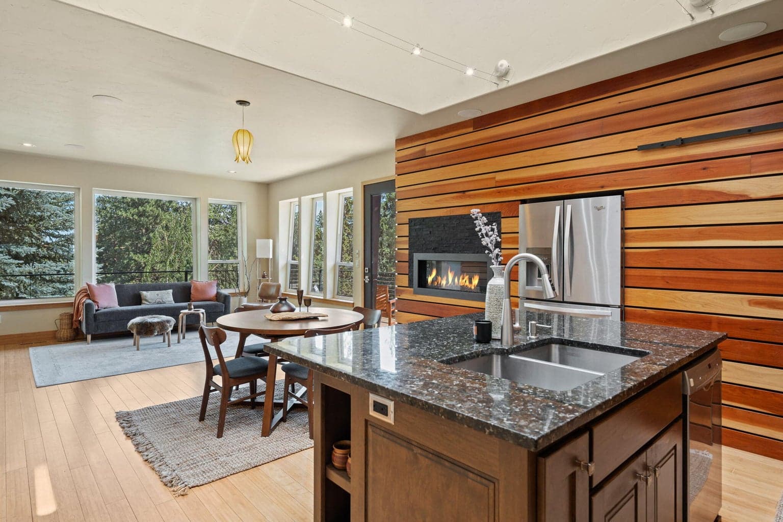 Open Living/Dining/Kitchen