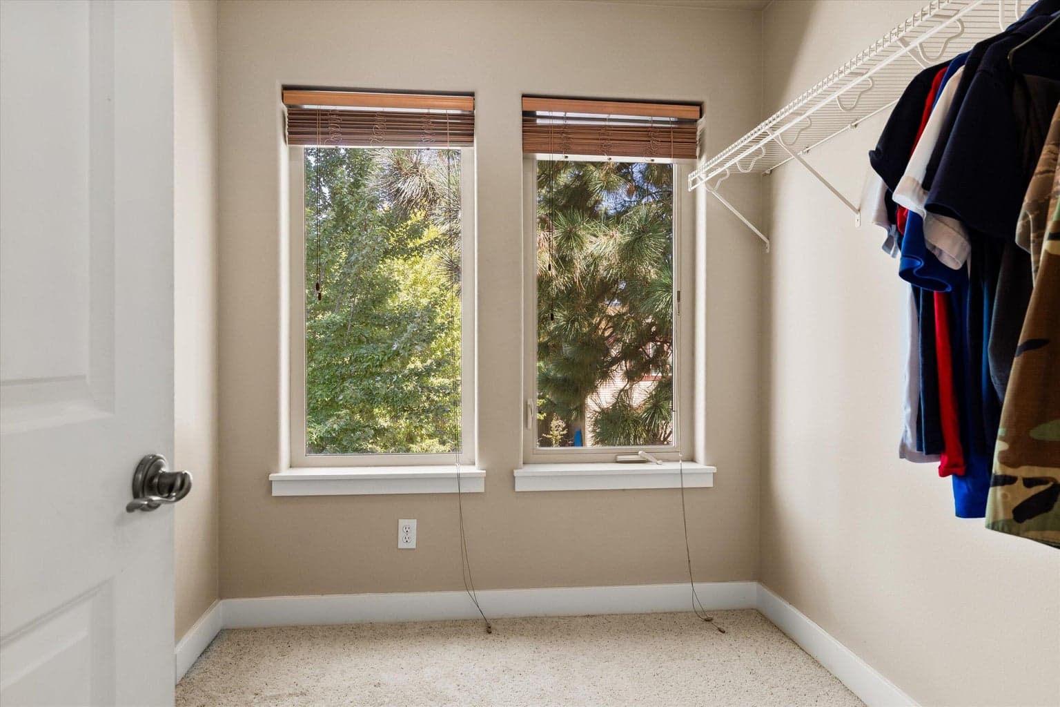 This closet is large enough for an office, play area, sewing room, etc.