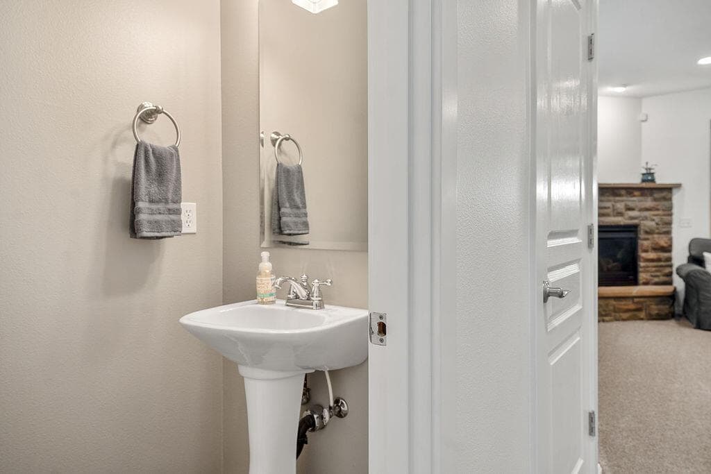 Downstairs half bath