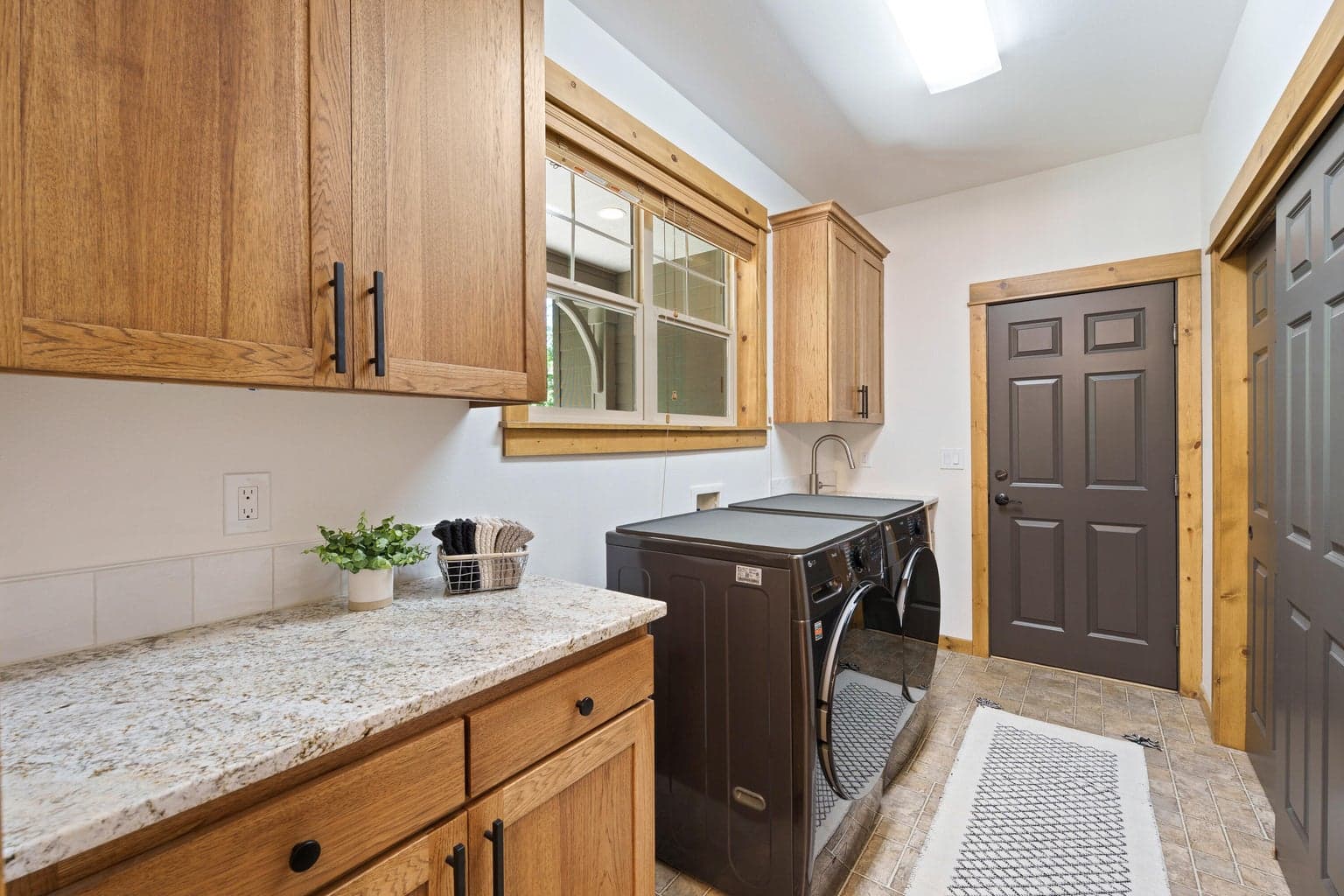Laundry on main floor and entrance to garage