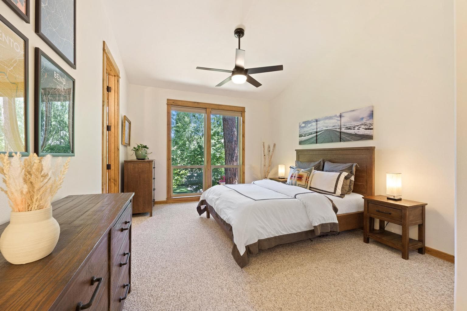 Primary bedroom suite on main level