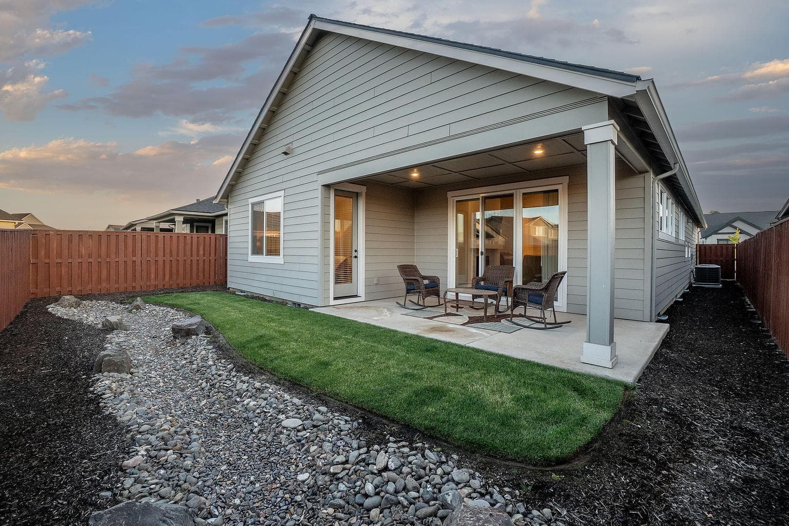 Large covered patio