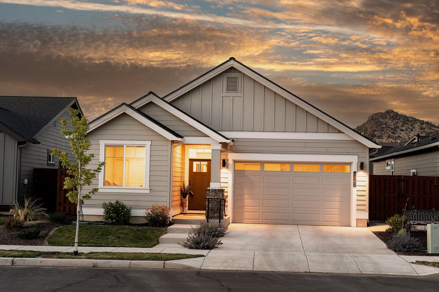 Beautiful home with southern exposure.
