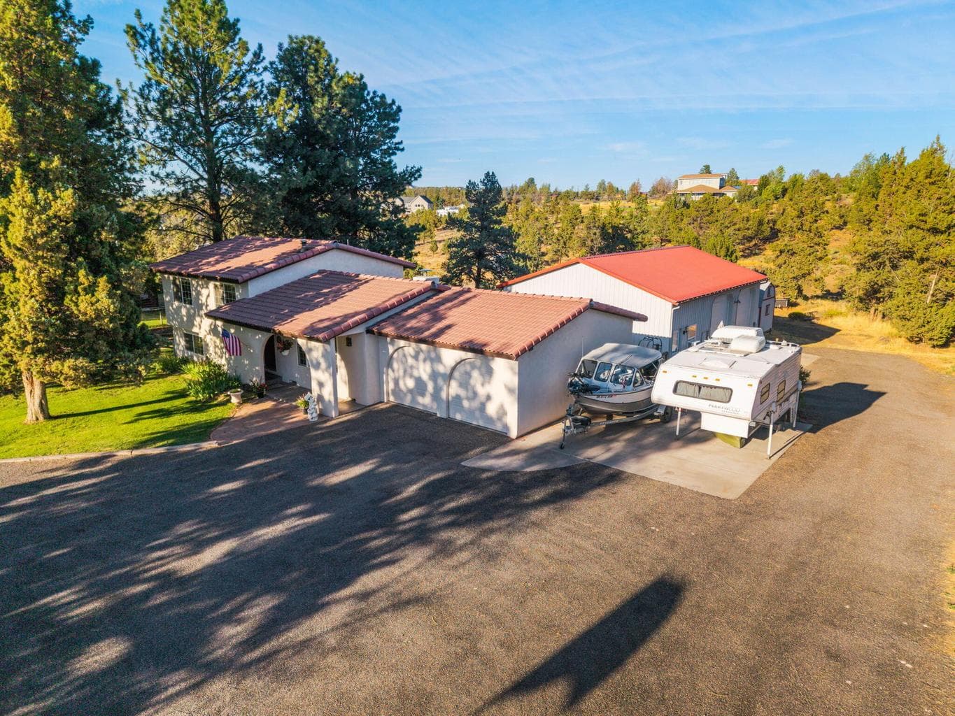 Aerial Front Exterior