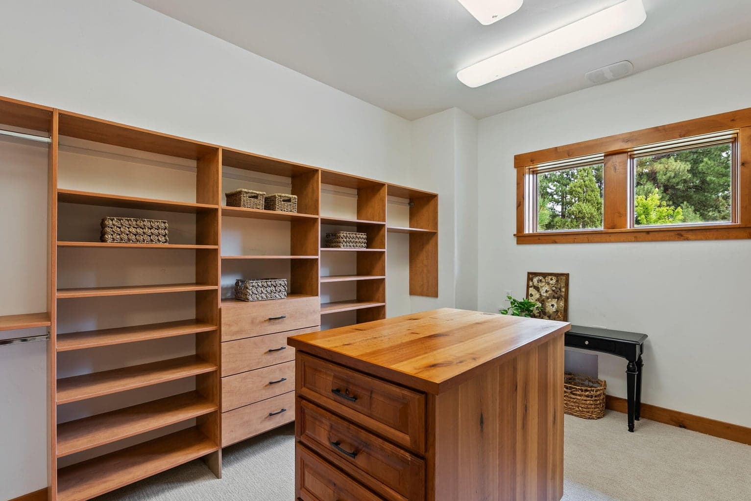 Primary closet with washer/dryer hookups