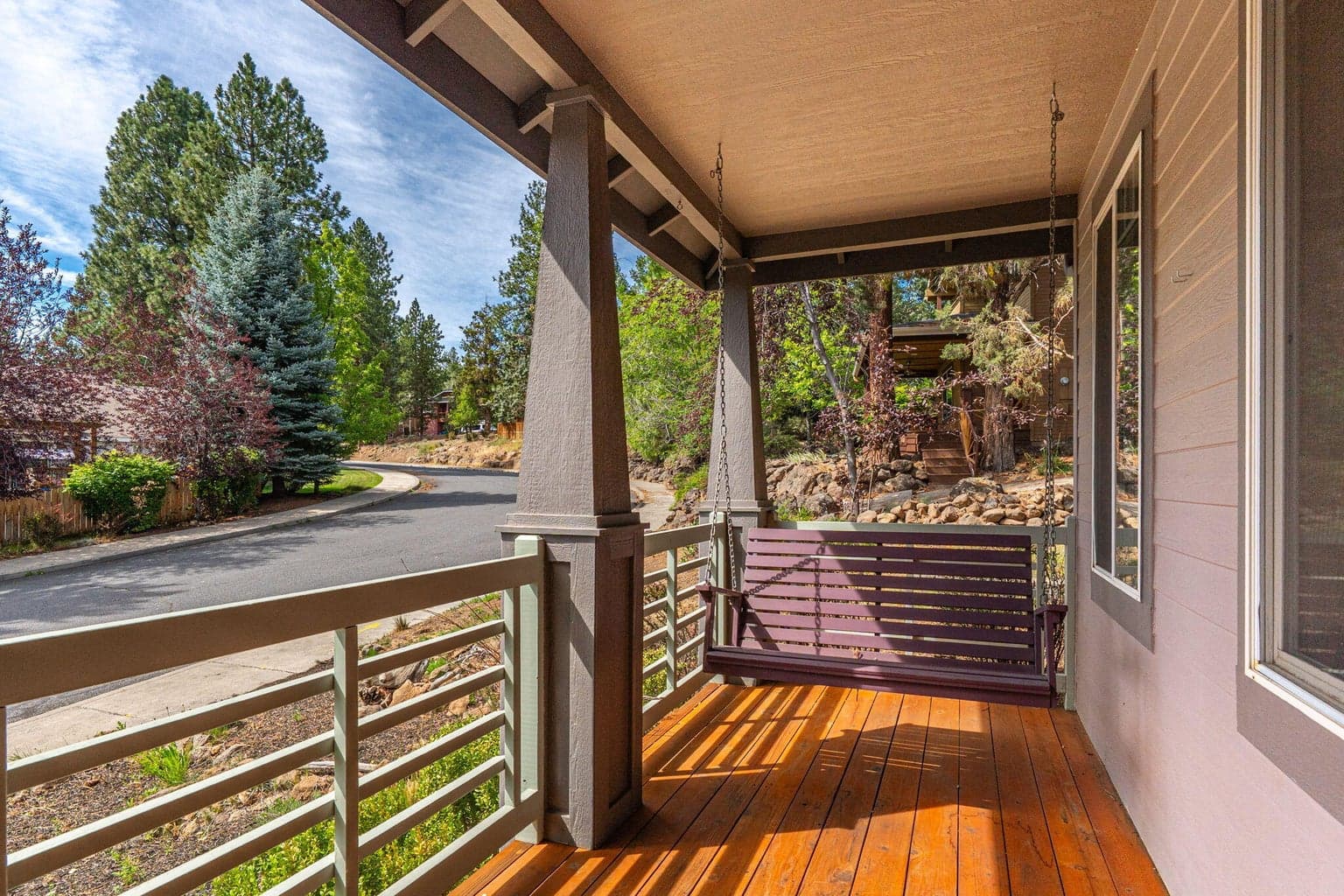Covered front porch