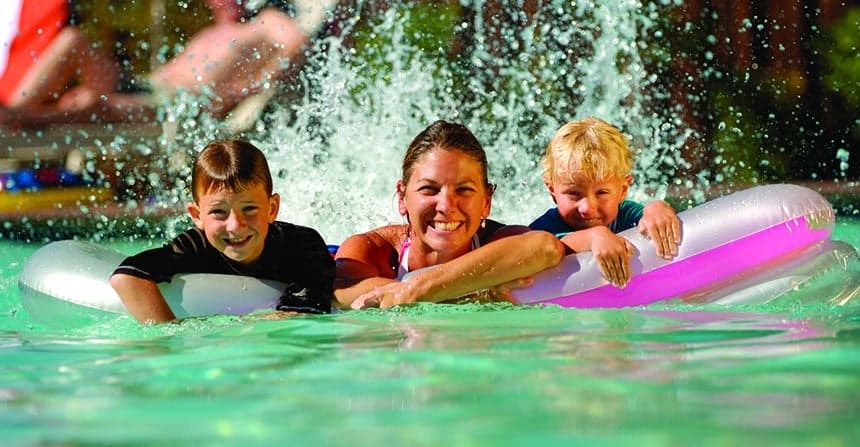 Seasonal community pool