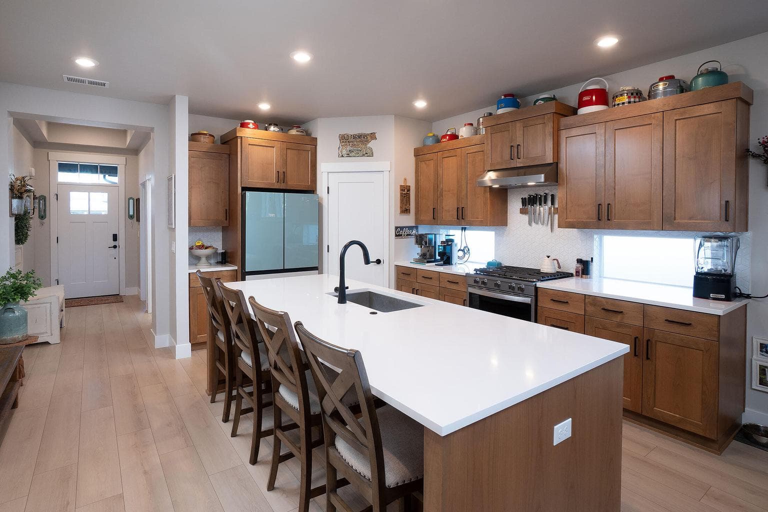 Kitchen to entry view
