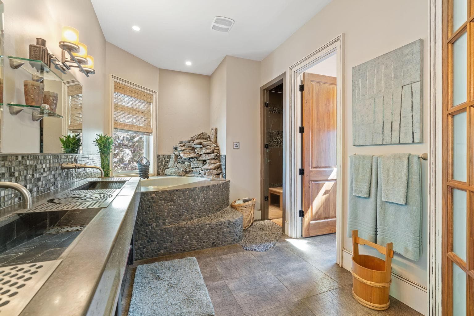 Primary Bath with Steam Shower