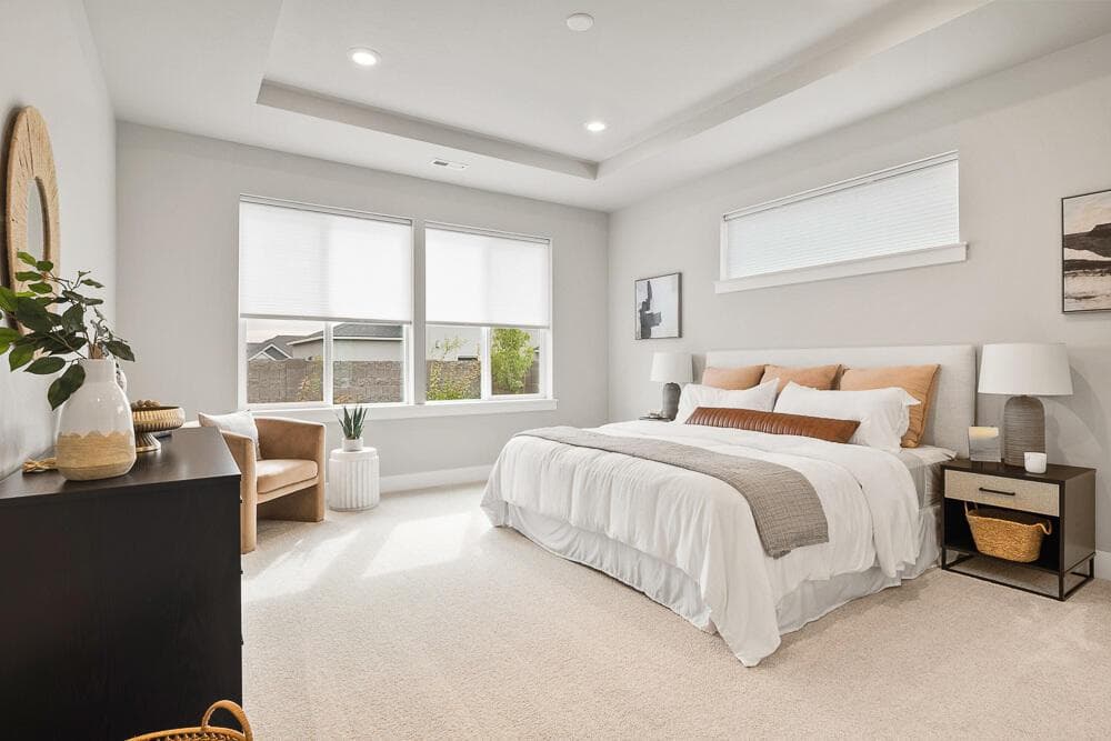 Bedroom will boast vault not tray ceiling. Home is virtually staged. Ask about our design options.