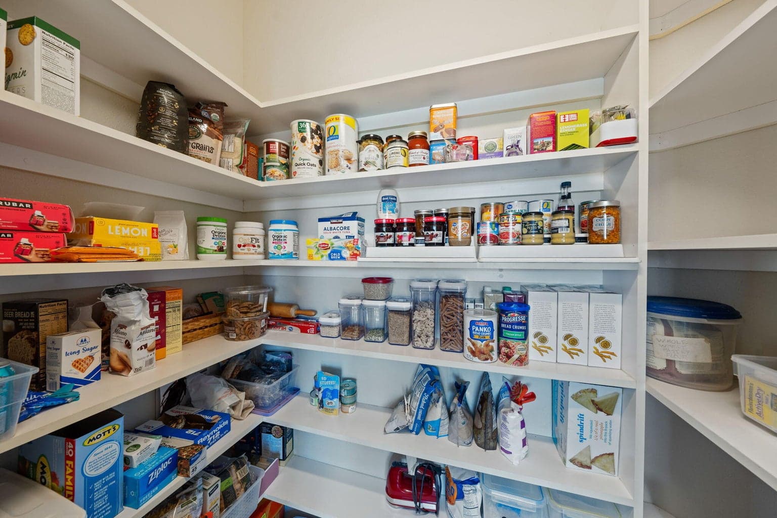Spacious pantry