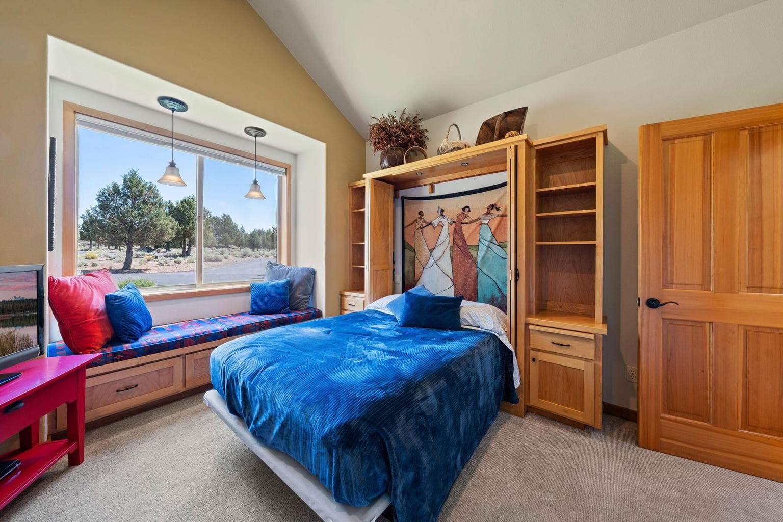 Murphy bed in the guest room