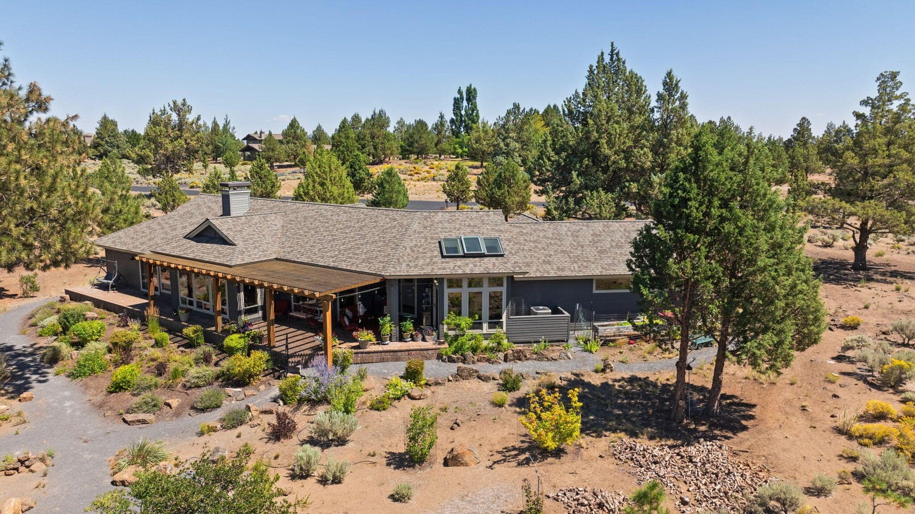 Enjoy the privacy on 2.35 acres