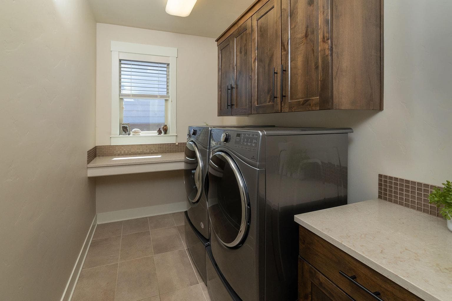 spacious laundry room