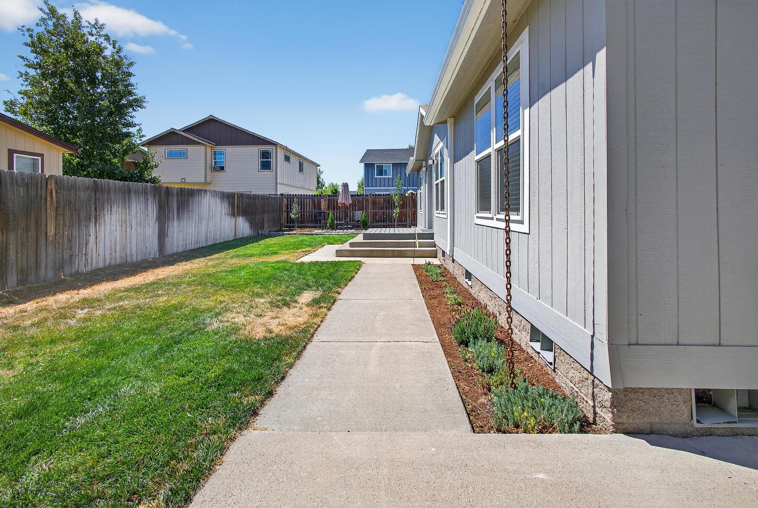 Spruced up landscaping
