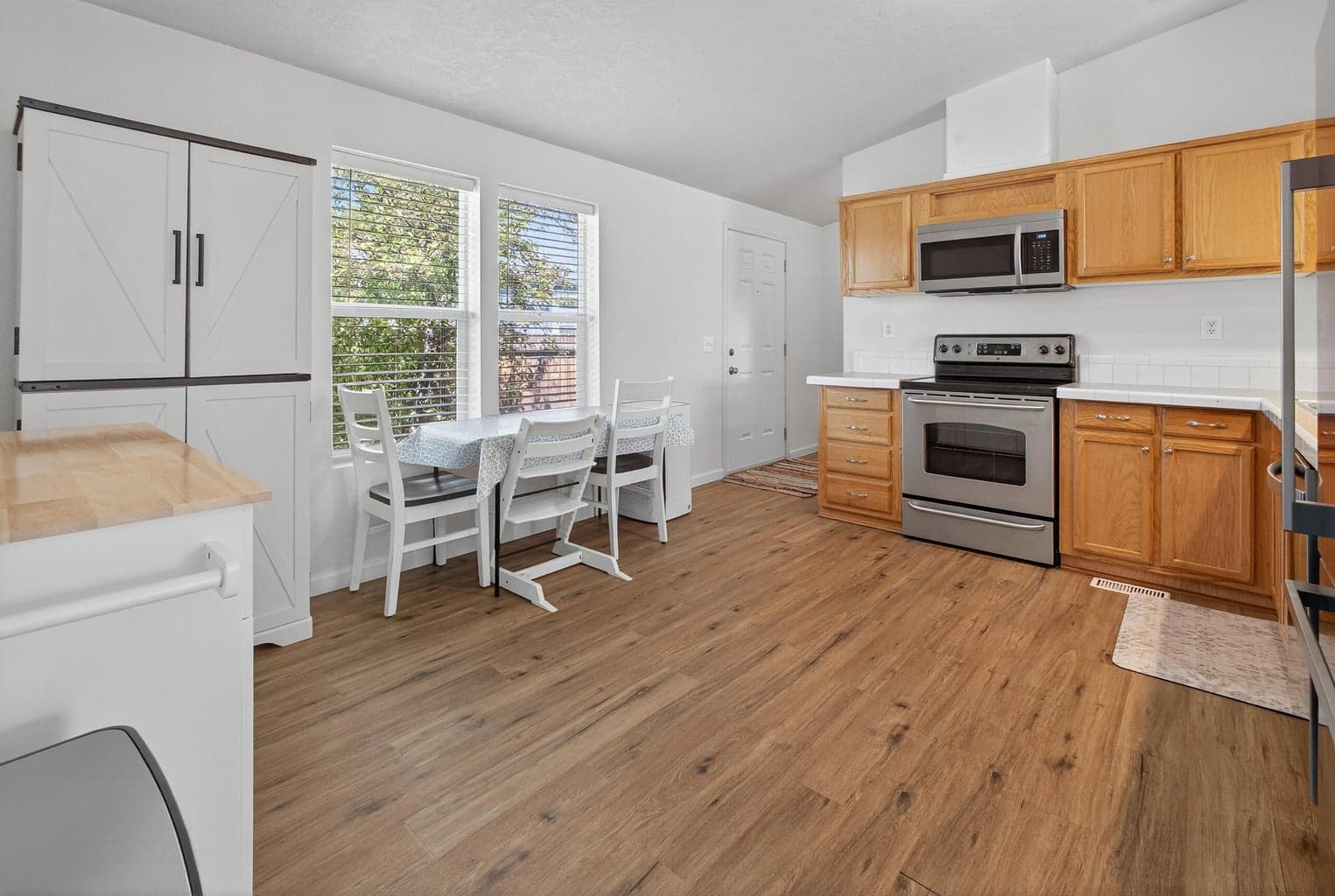 Coffee cart and storage pantry included in sale