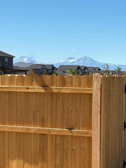 Mountain Views from rear yard