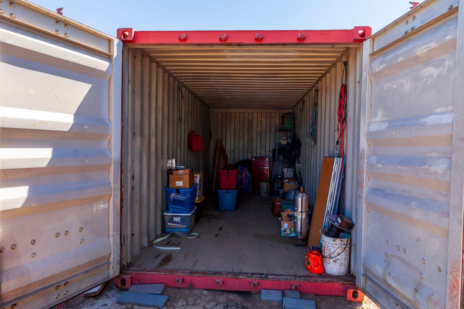 Container interior.