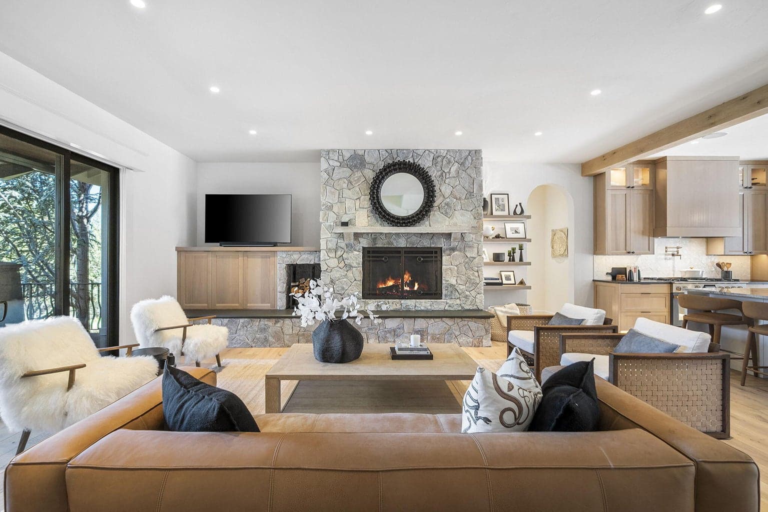 Cozy and chic family room