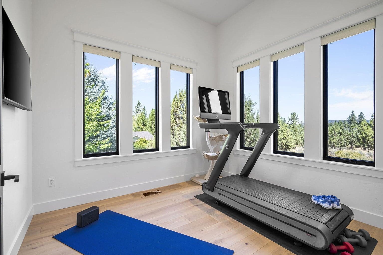 Yoga room attached to primary suite