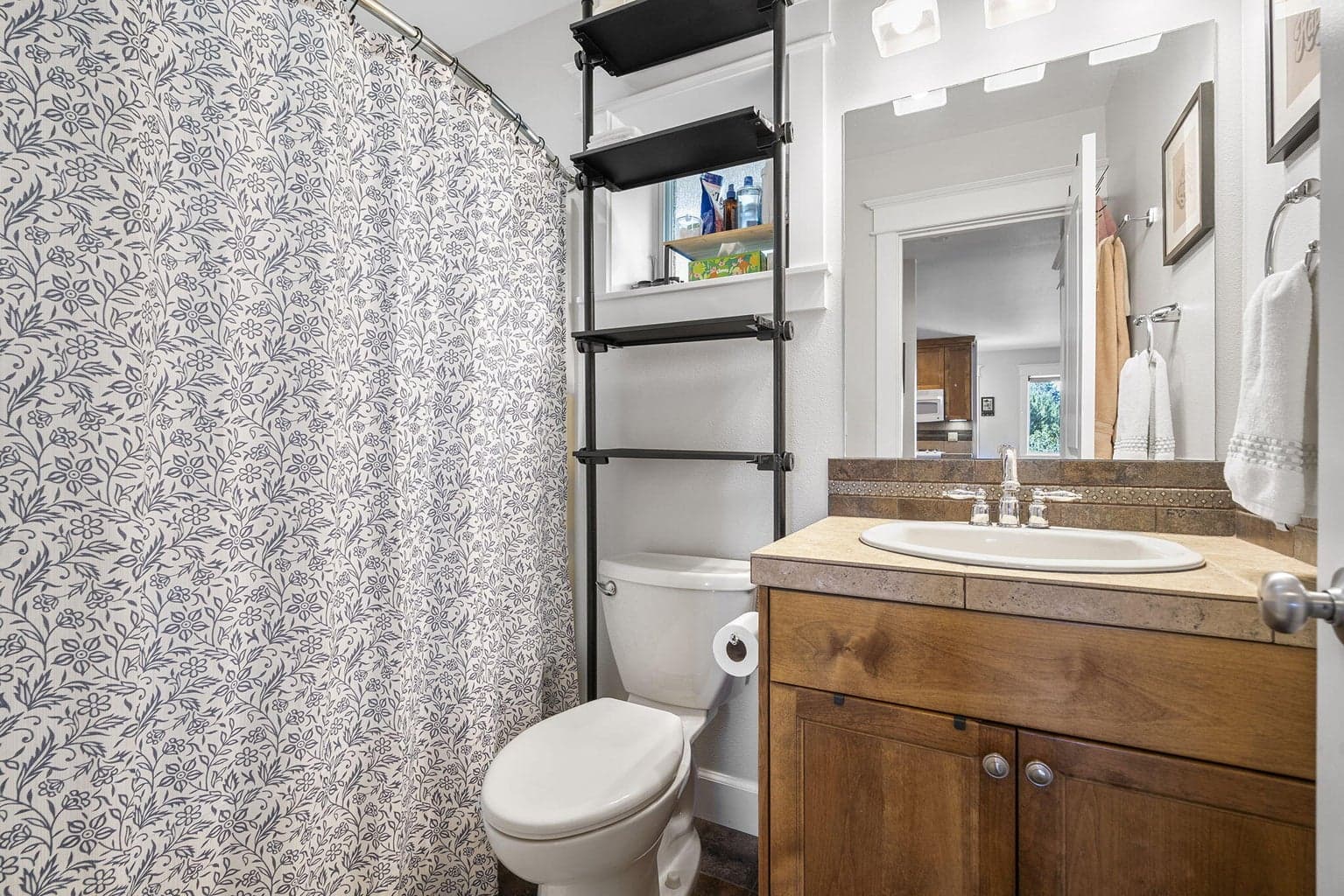 ADU bathroom (it also has a stackable washer and dryer)