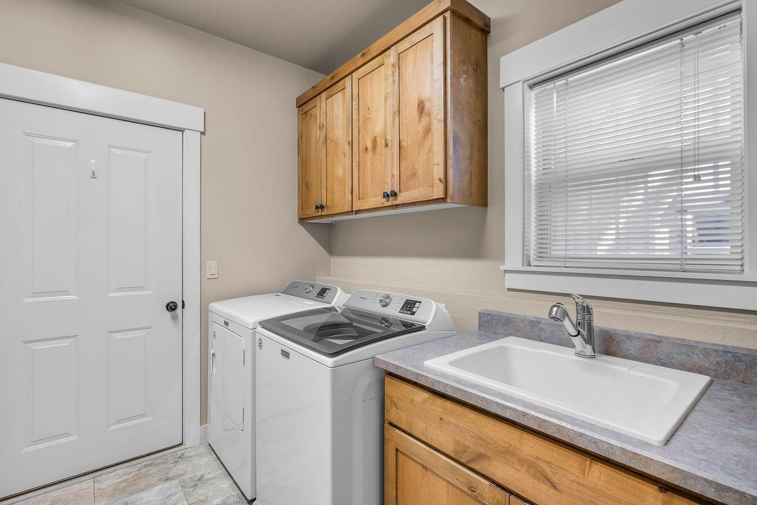 Washer and Dryer, in the spacious laundry room, are included