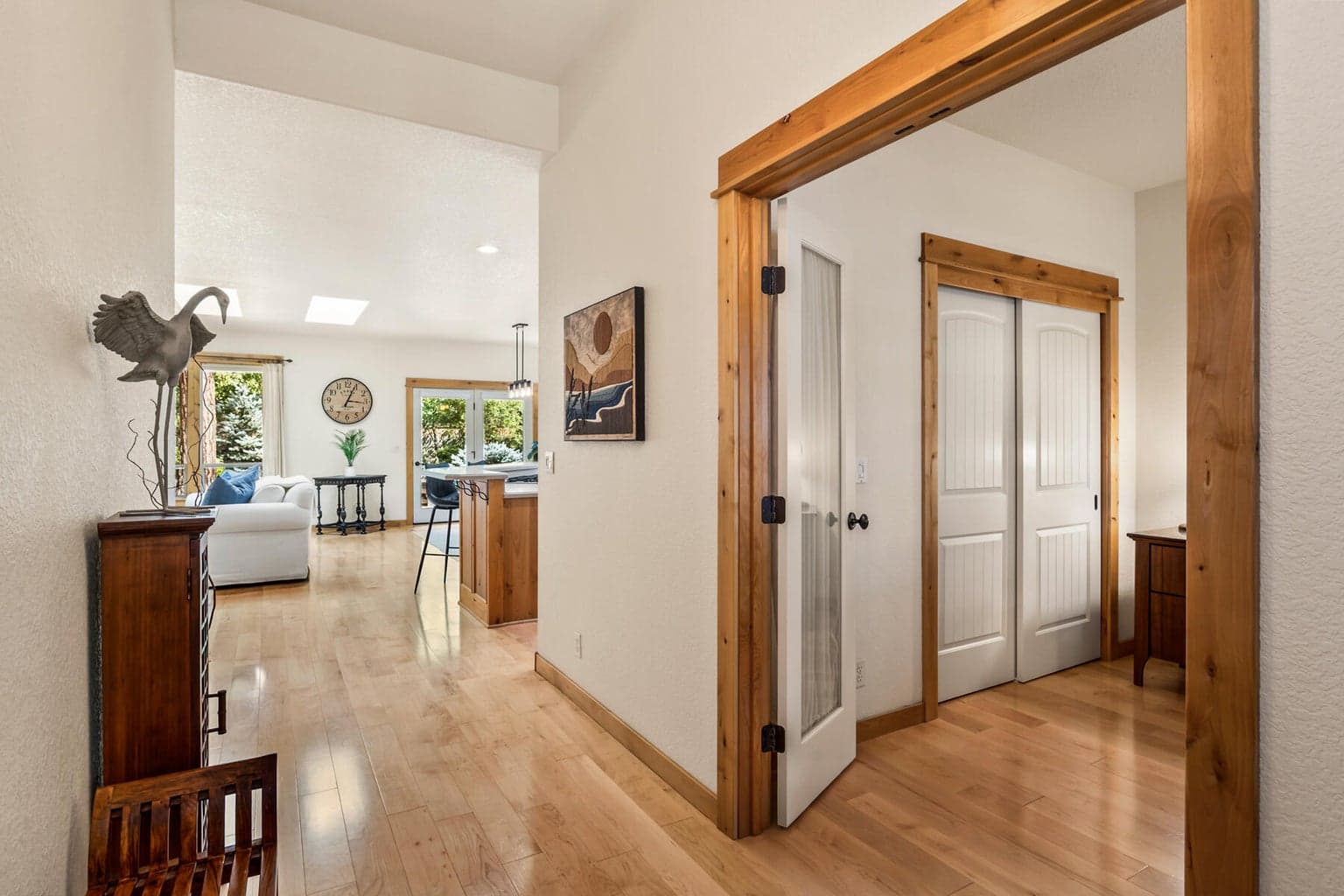 Hardwood flooring and wood trim
