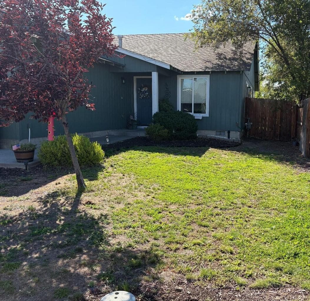 Front yard has greened up since earlier this year. And little "honey-do's" knocked out to make this home easy to move into!