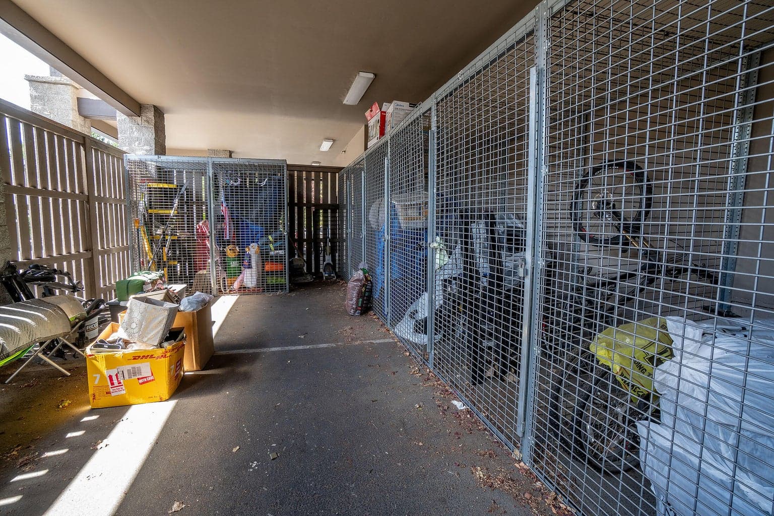 Storage unit included with condo.