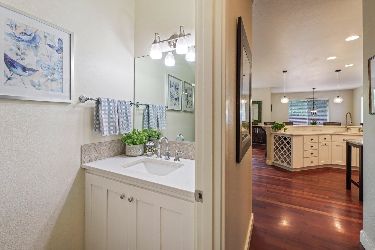 Downstairs powder room
