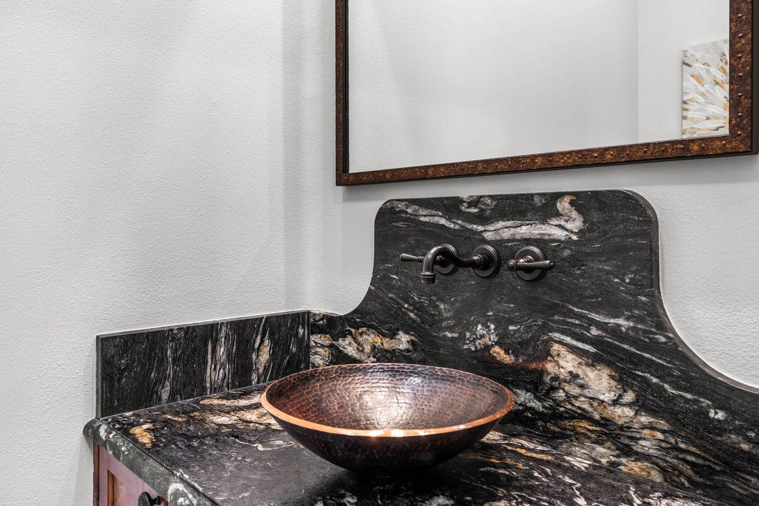 Powder Room conveniently and discreetly located.