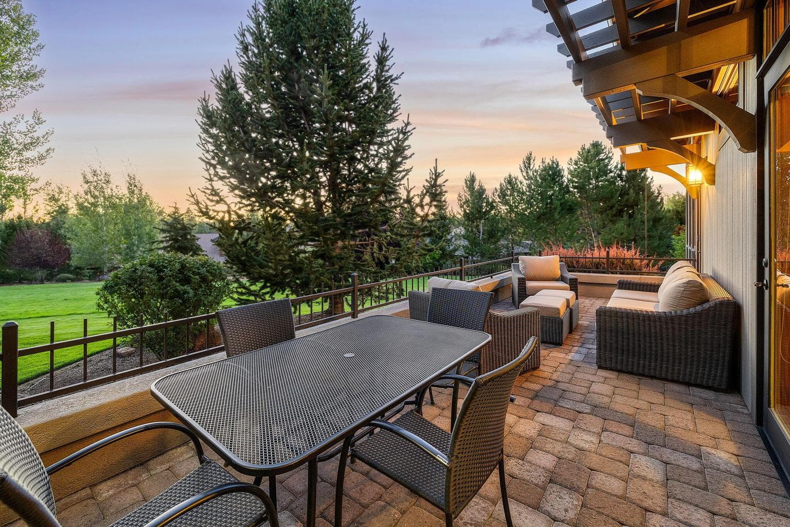 One of three patios with lovely views