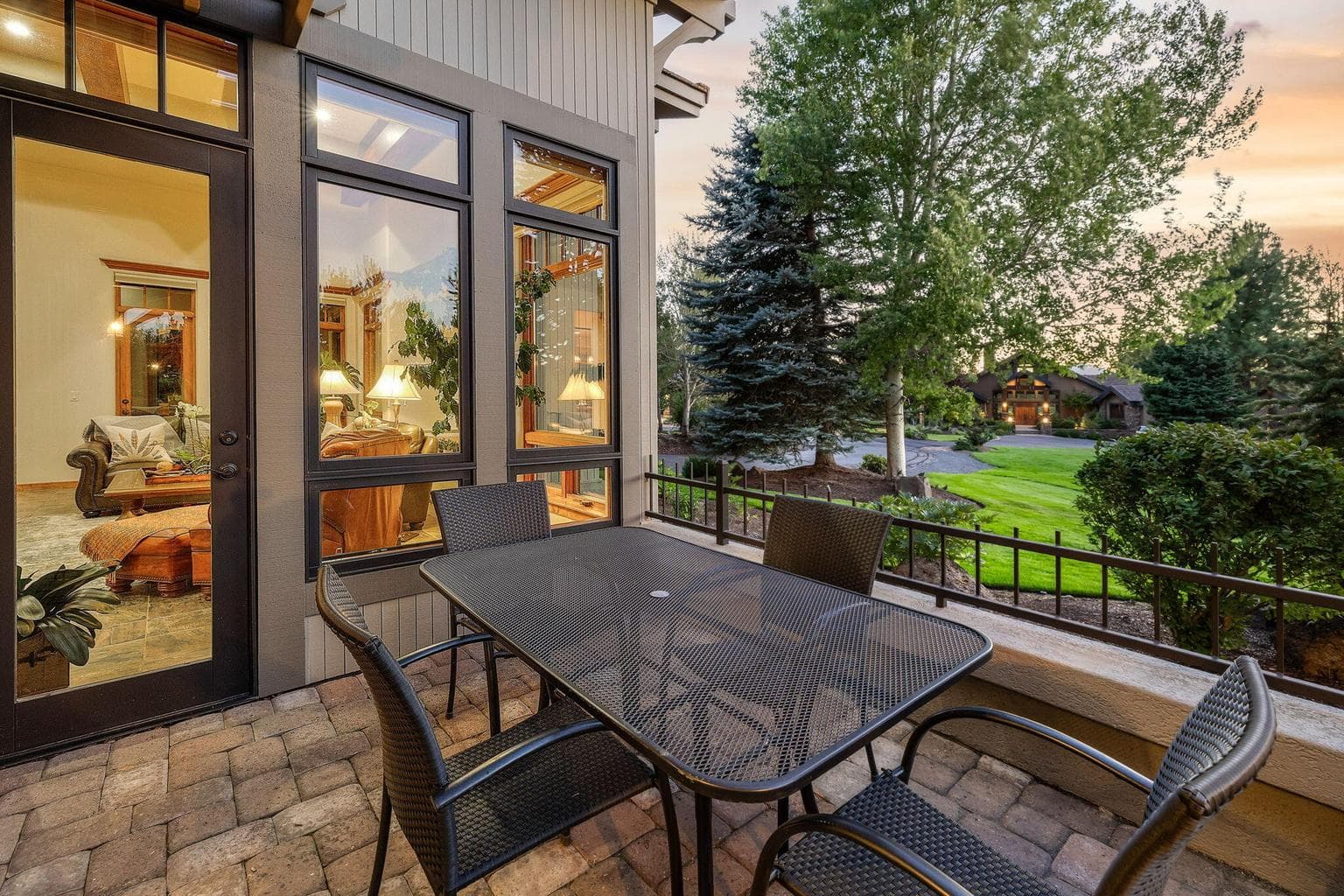 Paver patio off of kitchen and great room