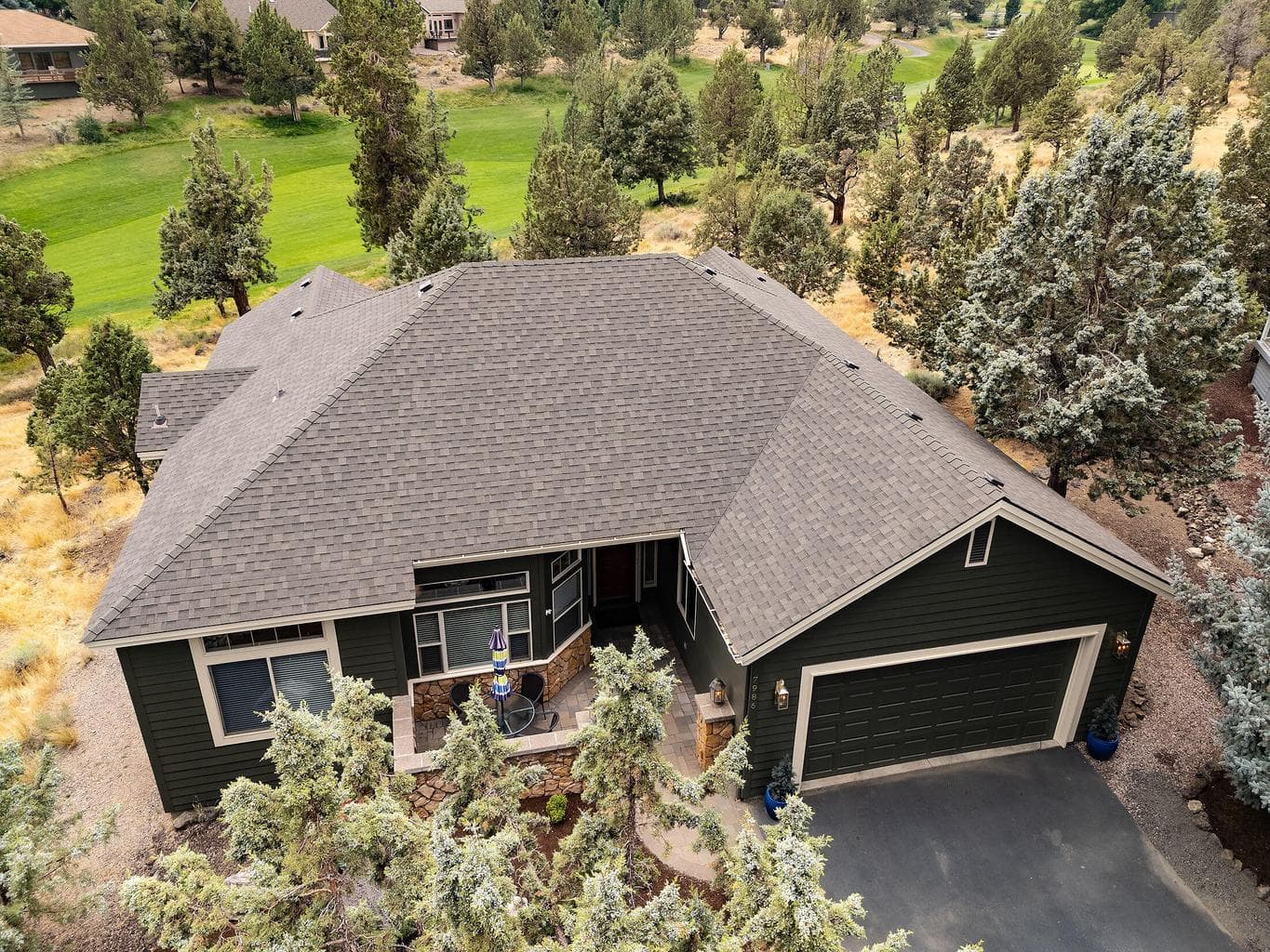 Aerial of Front of House