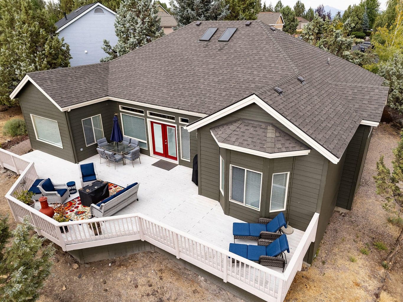 Aerial of Back of House