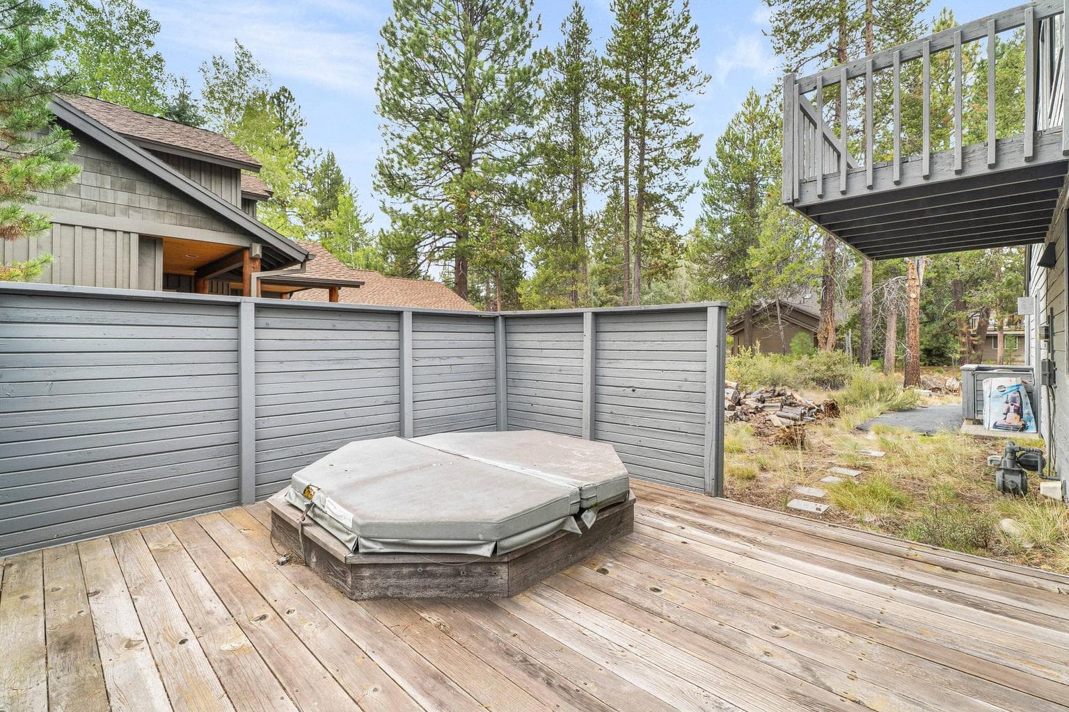 Hot tub area