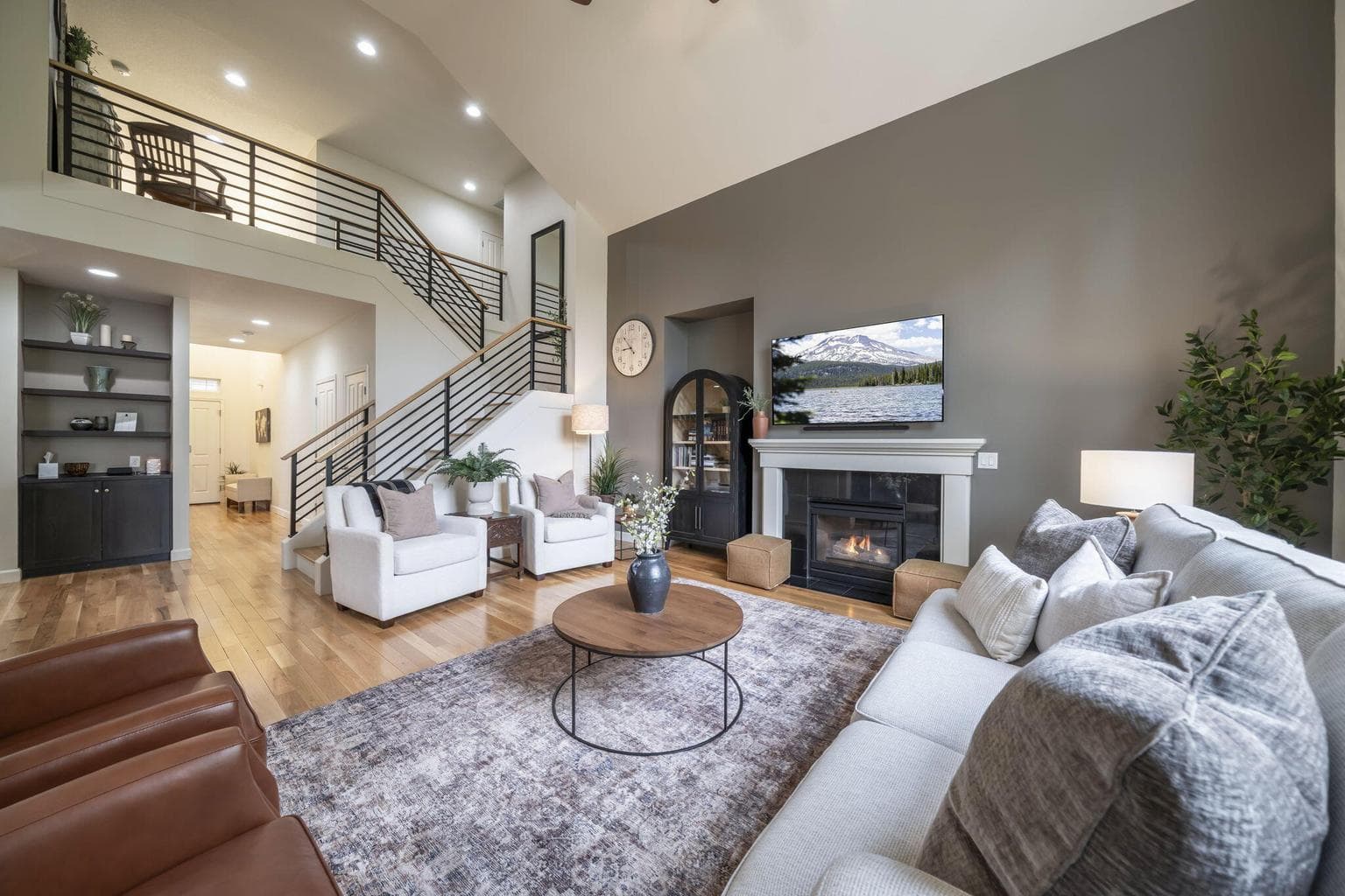 2 story vault in the luxurious family room.