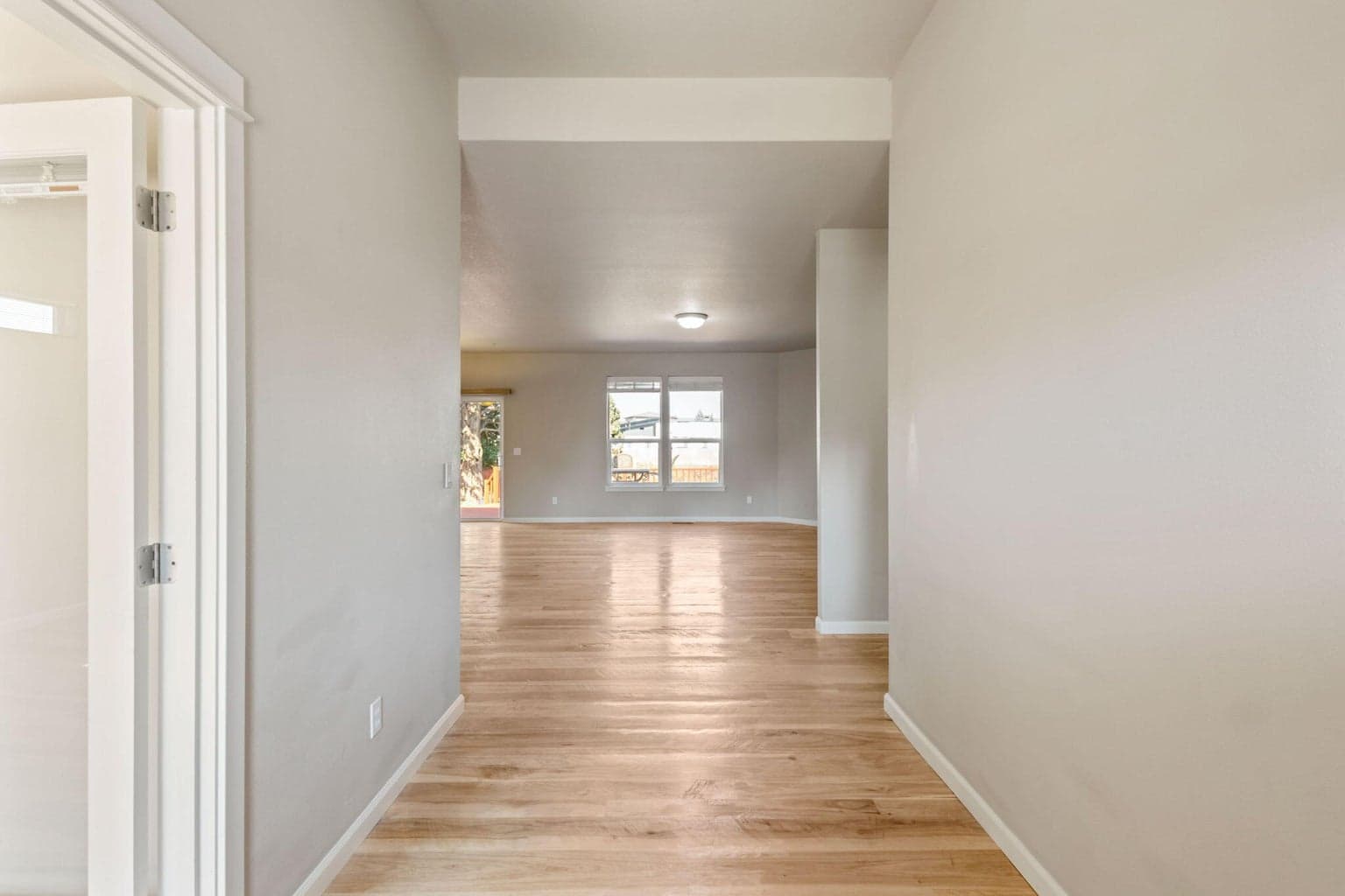 front entry into living space