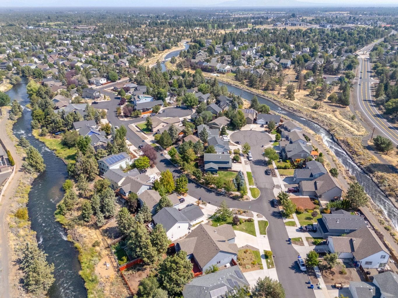 neighborhood arial veiw