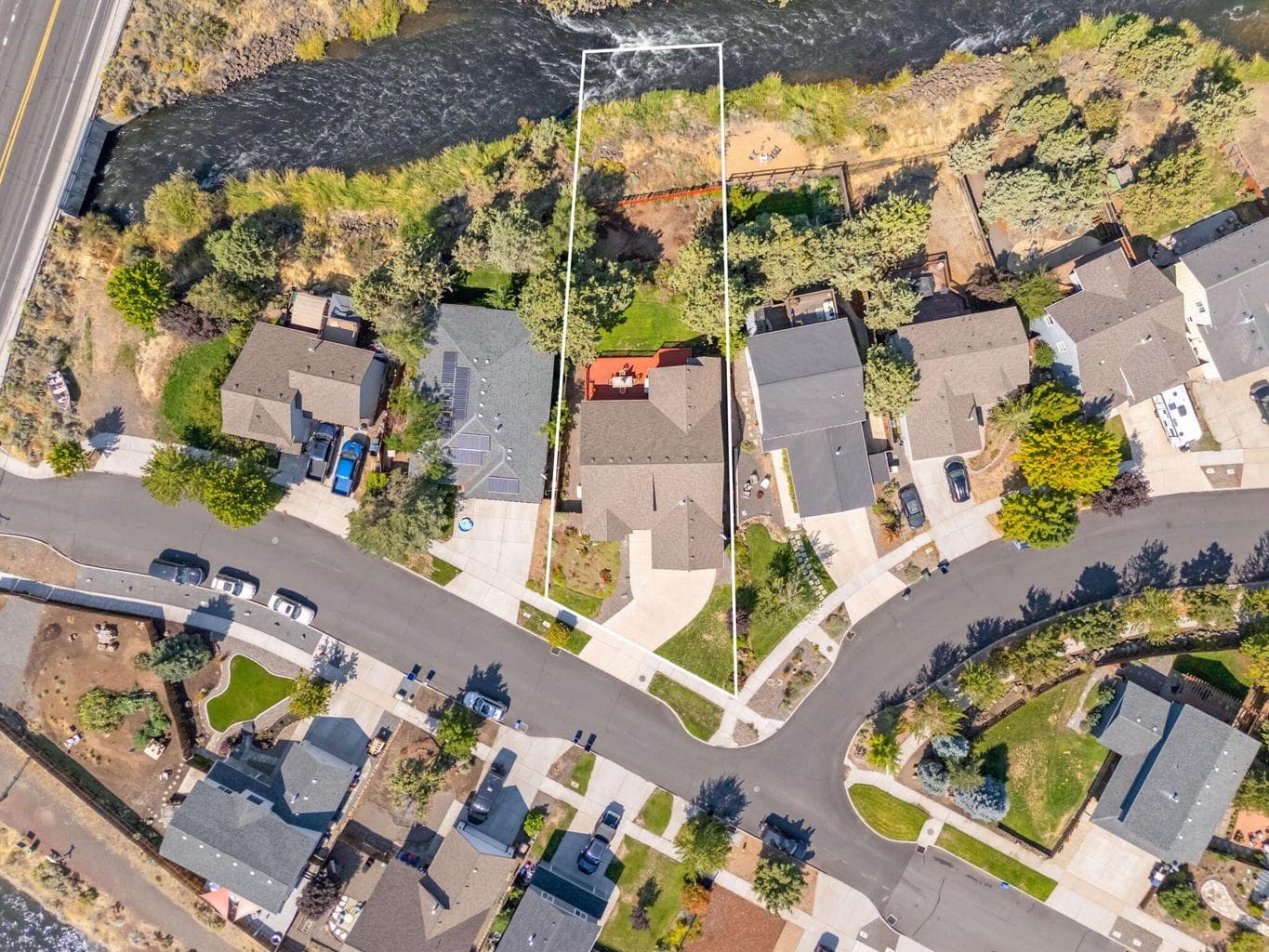 neighborhood arial view