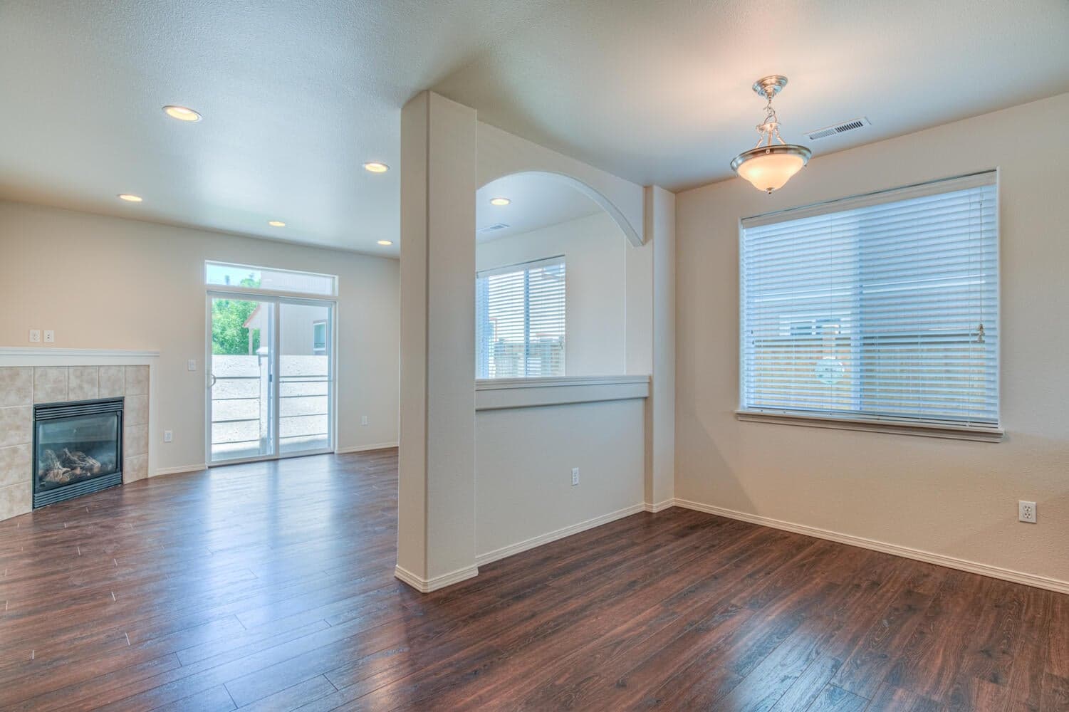 Dining and living room