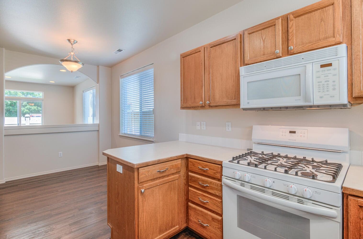 Kitchen looking toward dining area