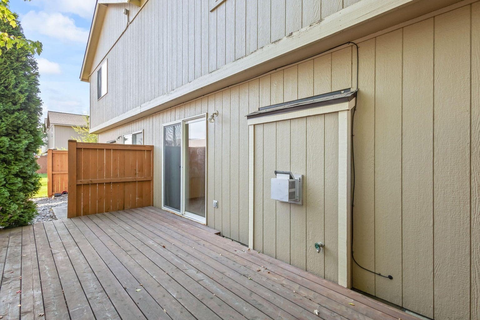 Large back deck