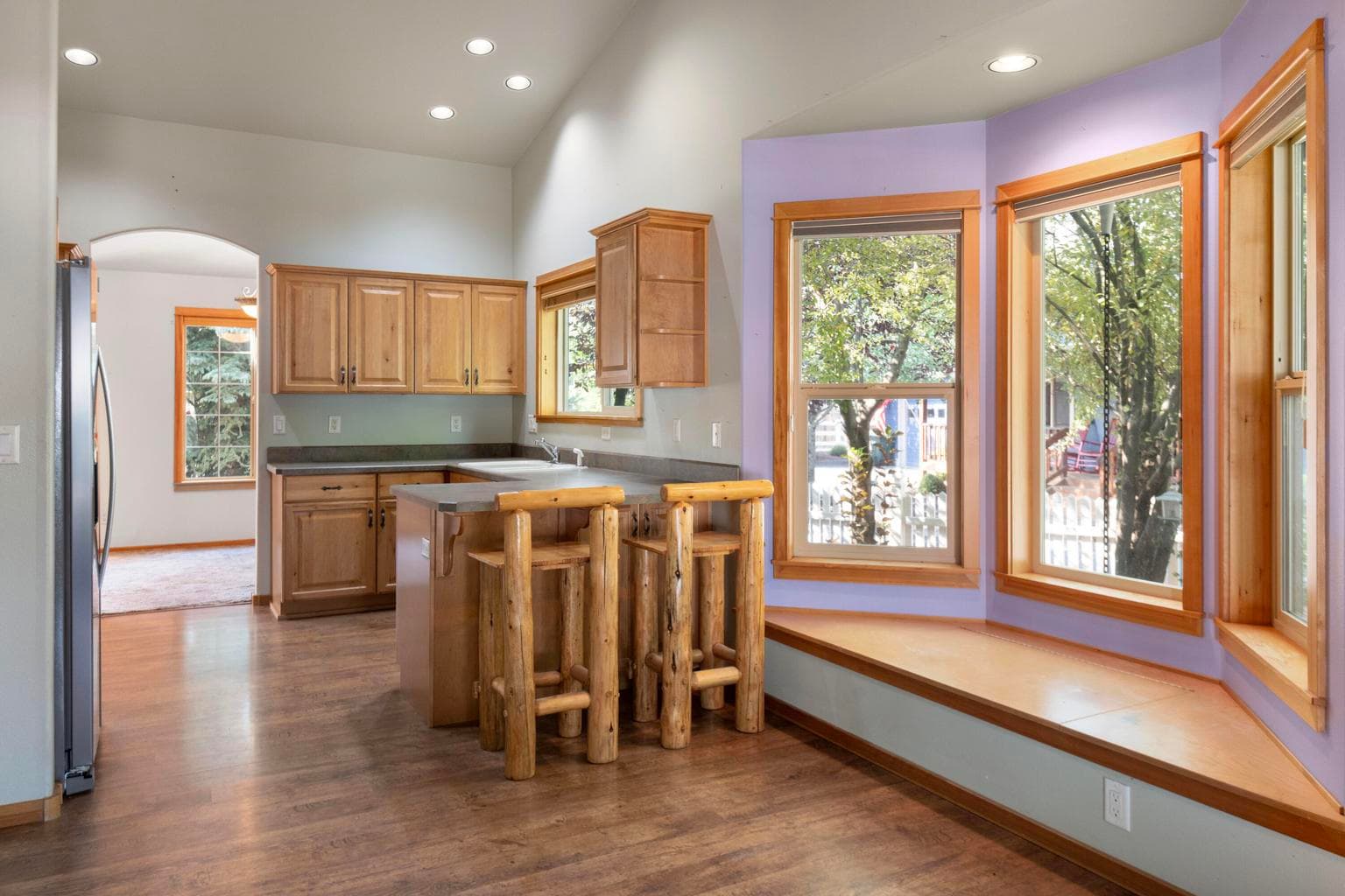 Kitchen with Bay Window